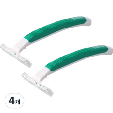 藍色市場酒店一次性剃須刀綠色, 4個, 1入