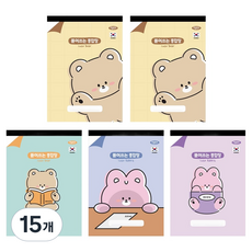 펜피아 3000 무선 제본 뜯어쓰는 종합장, 랜덤발송, 15개