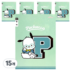 핑크망고 산리오 초등 영어노트 좁은칸, 포차코, 15개