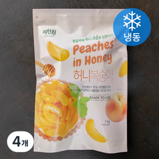 자연원 허니복숭아 (냉동), 1kg, 4개
