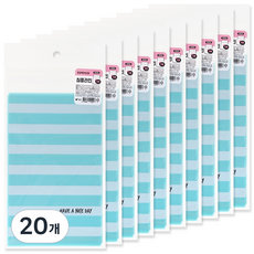 포포팬시 접착식 PE 포장 봉투 대 130 x 200 mm 5p, 심플라인, 20개