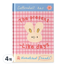 Monolike Unmatched Friends 6個月萬年型手帳, 4個, 06 糖果粉