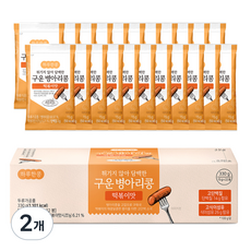 두보식품 하루한콩 튀기지 않아 담백한 구운 병아리콩 떡볶이맛, 330g, 2개