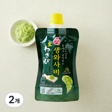 오뚜기 입자가 살아있는 생와사비, 75g, 2개