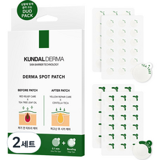 쿤달 더마 티트리 앤 시카 스팟패치 혼합형 BEFORE 51p + AFTER 69p, 120개입, 2세트