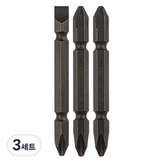 SUNKEY 日製螺絲起子頭混合套組 65mm (+/+)2個 (+/-) 1個 AC.12, 3套