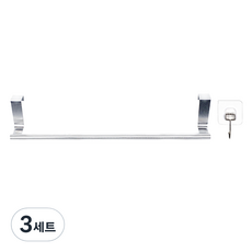 월드크린 스텐 행주 주방걸이 대형 + 고리형 도구걸이 후크 대형 세트, 투명(후크), 3세트