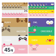 YOUNG ART 10格韓文小學筆記本, 隨機出貨, 45個