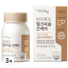 브이푸드 밀크씨슬 간케어, 60정, 3개