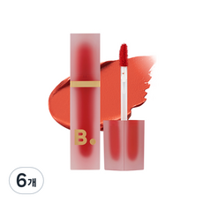 비바이바닐라 벨벳 블러드 베일 립틴트, PK02 핑크 시스루 베일, 4.5g, 6개