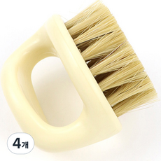 Mantoolkitz 多用途多功能刮鬍刷 起泡刷 白色, 1入, 4個