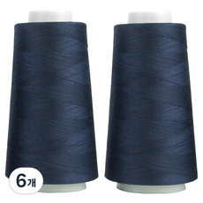UNIQUE Premium OWL Coresa 45支2股縫紉線, 37 海軍藍, 6個
