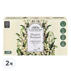 烘乾機用衣物柔軟片 Muguet Bouquet香, 40入, 2個