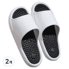 멍스터즈 촘촘한 지압 슬리퍼 270~275mm, 블랙, 2개
