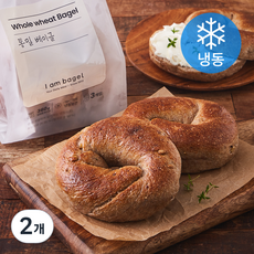 아이엠베이글 통밀 베이글 3개입 (냉동), 360g, 2개