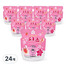 홈앤키즈 사르르쏙 유산균 치즈 딸기, 20g, 24개, 치즈딸기맛