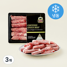 CAB 인증 미국산 앵거스 소고기 샤브샤브용 (냉동), 1kg, 3개