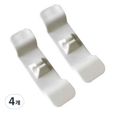 다윗트 전선코드선 정리 클립 1번, 4개, 화이트