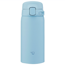 ZOJIRUSHI 象印 一鍵開啟保溫杯 洗碗機可用 SU-BA36-AM, 1個, 360ml, 粉藍色