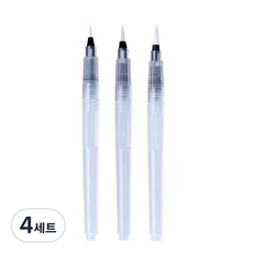 固體水彩 水彩畫水筆刷 3件組 一般, 4套, 長度 180mm