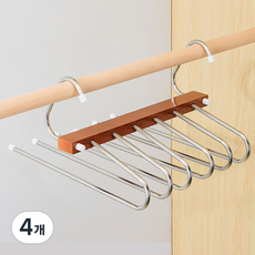 미누네 바지걸이, 브라운, 4개