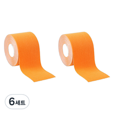 스카위즈 컬러풀 스포츠 테이프 오렌지 2p 세트, 6세트