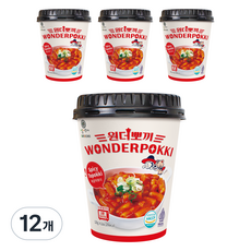 Samsiokki WONDER BBO-GGI 香辣杯裝辣炒年糕, 120g, 12個