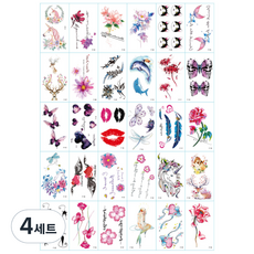 月集 紋身貼紙 30款套組, F, 4套