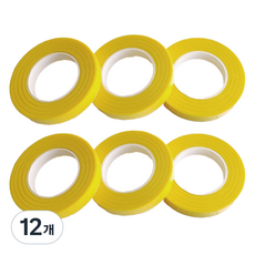 온트리 플로리스트 재료 꽃꽃이 테이프 옐로우, 12개