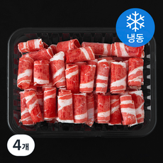 호주산 우삼겹 돌돌말이 (냉동), 4개, 500g