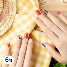 Nana Project 凝膠指甲貼, 櫻桃滿滿, 6個