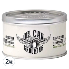 OIL CAN GROOMING 白罐 髮泥, 100ml, 2罐