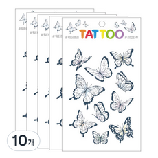 Petit 迷你刺青 TS008, 蝴蝶, 10個