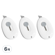 World Clean 磁吸式白色迷你快遞刀, 混合顏色, 6個