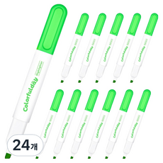 monAmi Colorful Day 螢光筆, 24個, 螢光綠
