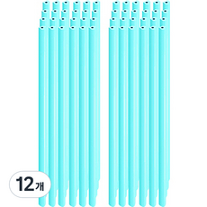 YOUNG ART 花朵鉛筆 B 愛心 12入, 藍色, 12個