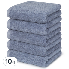 Moohan Towel 韓國製造 優質飯店毛巾 200g 40支 精梳棉, 淺藍色, 10個