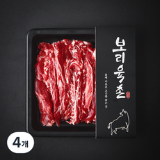 보리육촌 국내산 소고기 참갈비살 2등급 (냉장), 4개, 200g