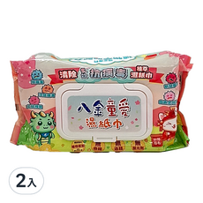 芊柔多效抗病毒濕紙巾, 80張, 2包
