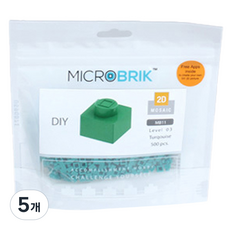 마이크로브릭 나노블럭 싱글블록, 터쿼즈(2DG-MB11), 5개