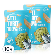 아띠지기 강아지 동결건조간식, 연어, 60g, 10개