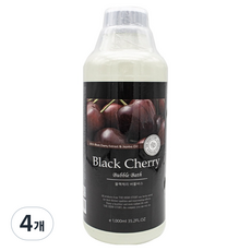 더허브스토리 버블바스 블랙체리, 4개, 1L