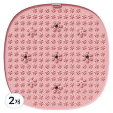 데일리쿠 시원한 지압마사지기 610g 55 x 55 cm, 2개, 핑크