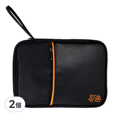 iSFun 都會鋪棉 3C皮革可掛化妝收納包, 黑色, 2個