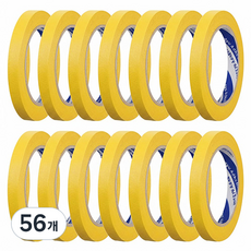 OON 마스킹 테이프 노란색 15mm, 56개