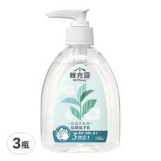 美吾髮 雅克靈雙重抗菌洗手乳 草本抗菌 溫和護手 全家適用, 250g, 3瓶