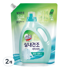 Beat 室內晾乾 一般/滾筒兩用 花園綻放香氛 液體洗衣精 補充包, 2個, 2L