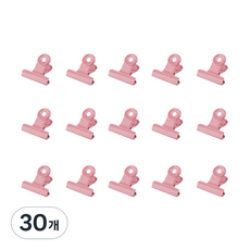 브리스크스타일 컬러 메탈 클립 핑크, 30개