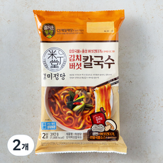 미정당 김치버섯 칼국수 2인분, 392g, 2개