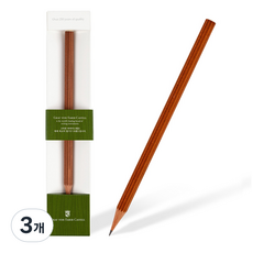 GRAF VON FABER-CASTELL 頂級Guilloche鉛筆 B, 棕木色, 3個